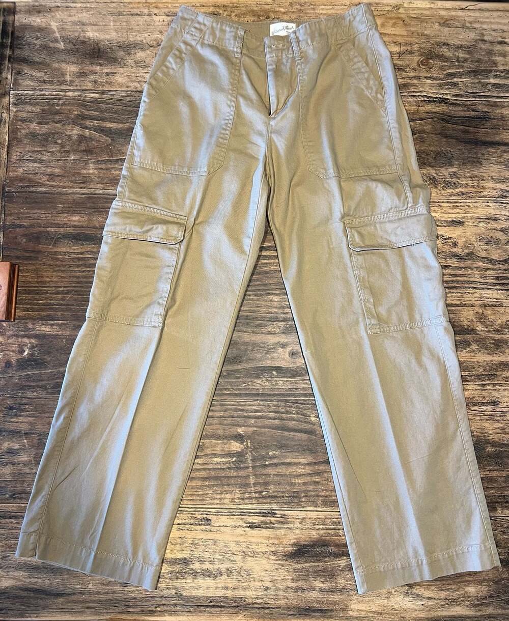 Universal Thread High-Rise Wide-Leg Cargo Pants in Khaki